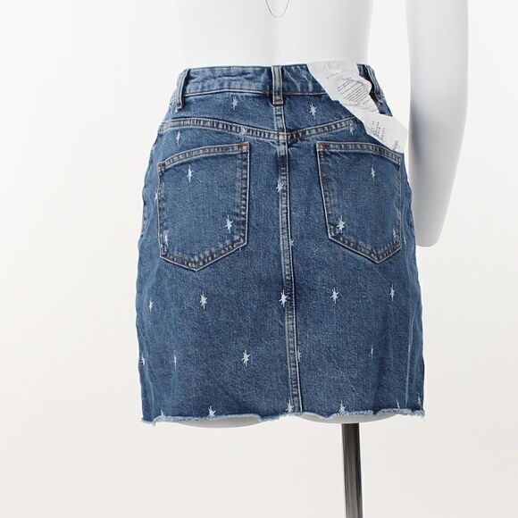 Maje Jianki Embroidered Denim Mini Skirt - Picture 4 of 5